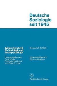 bokomslag Deutsche Soziologie Seit 1945