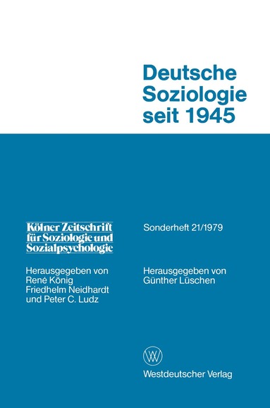 Günther Lüschen - Deutsche Soziologie Seit 1945, Häftad