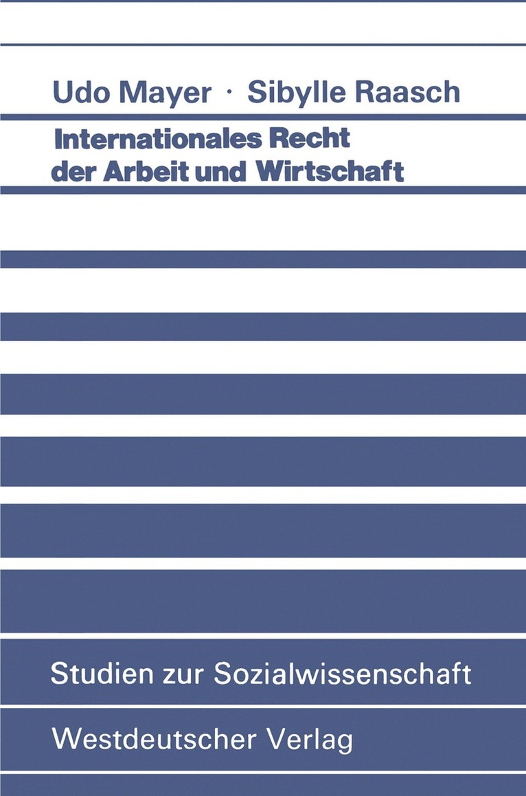 Udo Mayer - Internationales Recht der Arbeit und Wirtschaft, Häftad