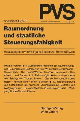 bokomslag Raumordnung und staatliche Steuerungsfähigkeit