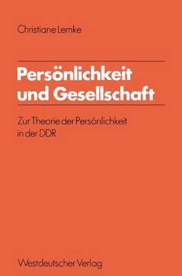 bokomslag Persönlichkeit und Gesellschaft