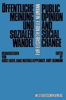 ffentliche Meinung und sozialer Wandel / Public Opinion and Social Change 1