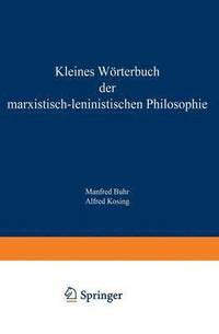 bokomslag Kleines Wrterbuch der Marxistisch-Leninistischen Philosophie