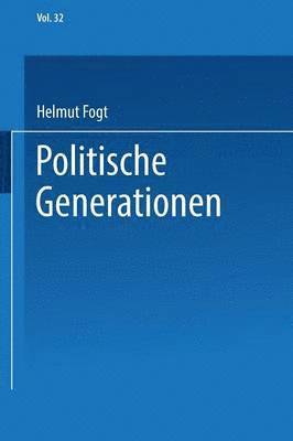 bokomslag Politische Generationen