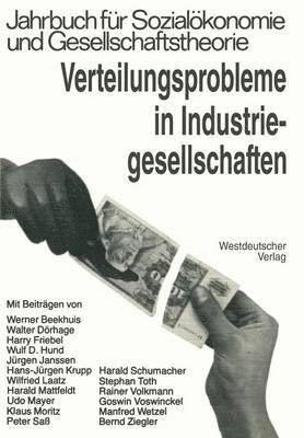 bokomslag Verteilungsprobleme in Industriegesellschaften