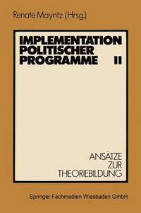 bokomslag Implementation politischer Programme II