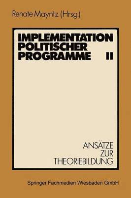 Implementation politischer Programme II 1
