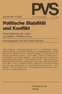 bokomslag Politische Stabilitt und Konflikt