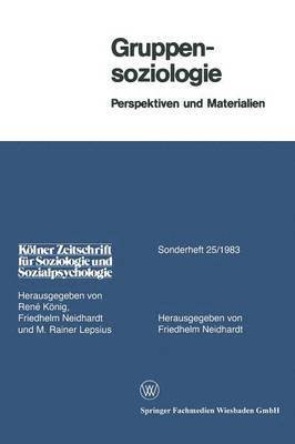 Friedhelm Neidhardt - Gruppensoziologie, Häftad