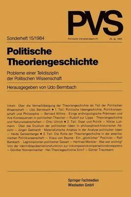 bokomslag Politische Theoriengeschichte