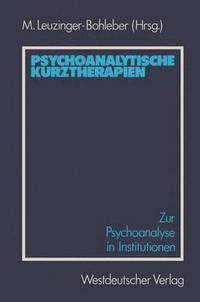 bokomslag Psychoanalytische Kurztherapien