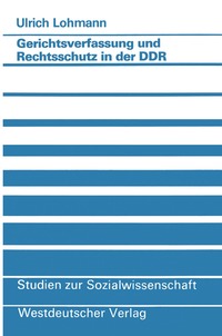 bokomslag Gerichtsverfassung und Rechtsschutz in der DDR
