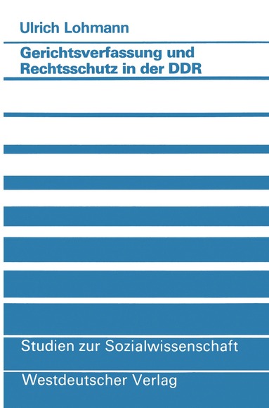 bokomslag Gerichtsverfassung und Rechtsschutz in der DDR