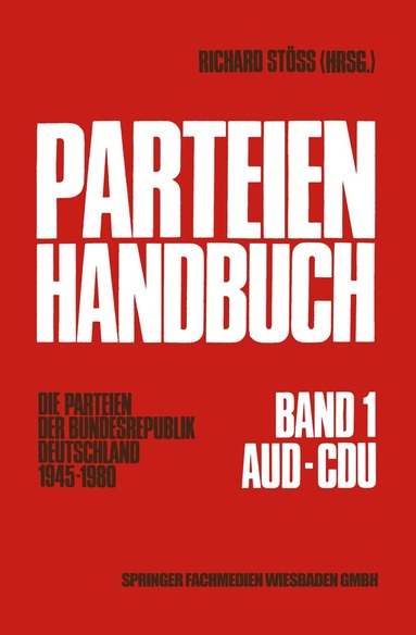 Richard Stöss - Parteien-Handbuch, Häftad