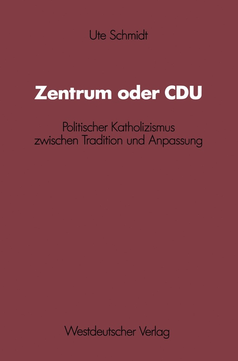 Zentrum oder CDU