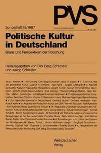 bokomslag Politische Kultur in Deutschland