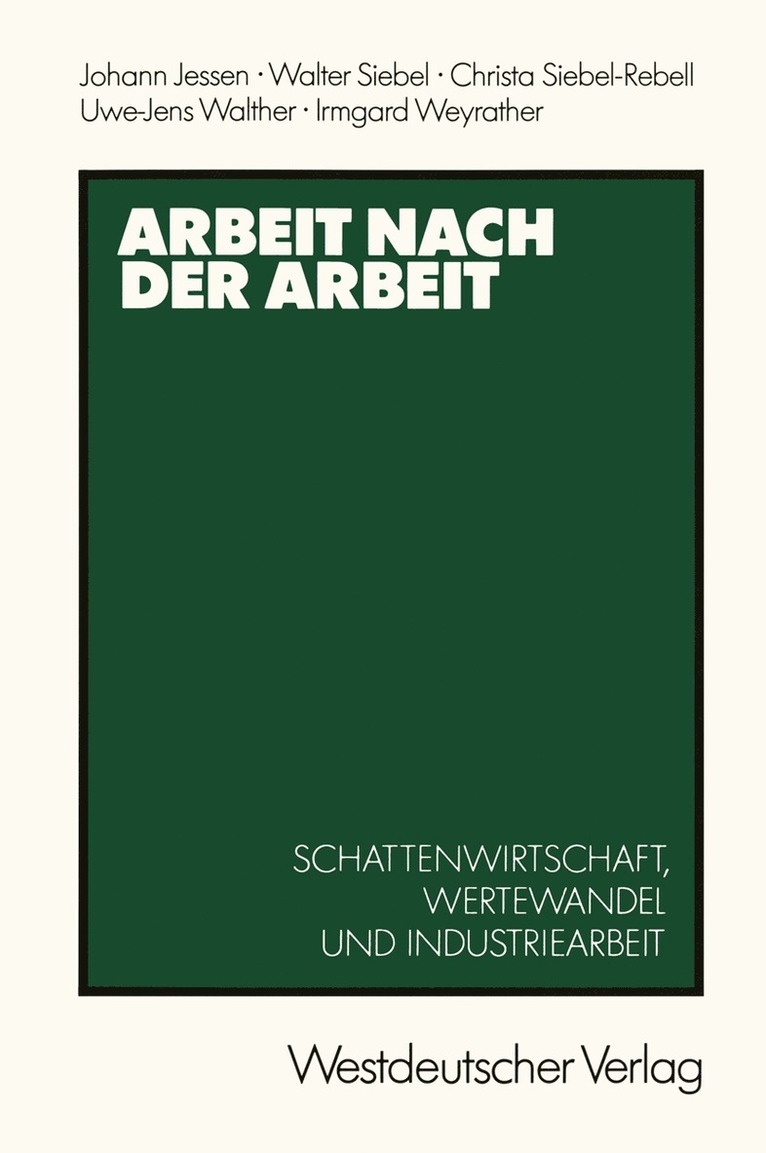 Johann Jessen - Arbeit nach der Arbeit, Häftad