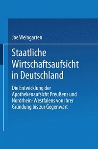 bokomslag Staatliche Wirtschaftsaufsicht in Deutschland