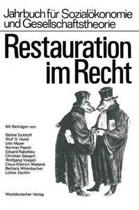 bokomslag Restauration im Recht