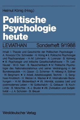 Politische Psychologie heute 1