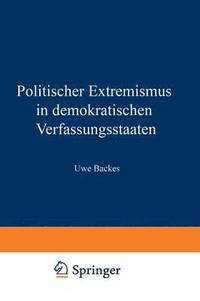 bokomslag Politischer Extremismus in demokratischen Verfassungsstaaten