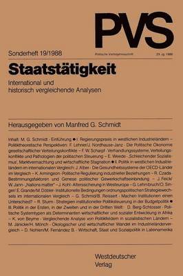Manfred G. Schmidt - Staatstätigkeit, Häftad