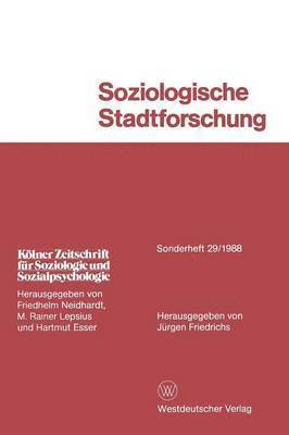 bokomslag Soziologische Stadtforschung