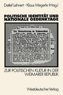 bokomslag Politische Identitt und nationale Gedenktage