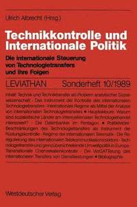 bokomslag Technikkontrolle und Internationale Politik