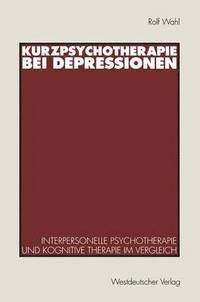 bokomslag Kurzpsychotherapie bei Depressionen