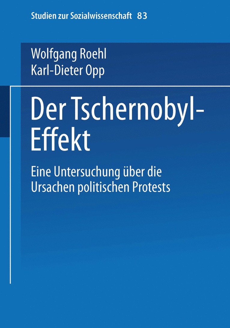 Wolfgang Roehl, Karl-Dieter Opp - Der Tschernobyl-Effekt, Häftad