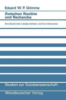 bokomslag Zwischen Routine und Recherche