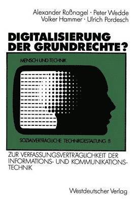 bokomslag Digitalisierung der Grundrechte?