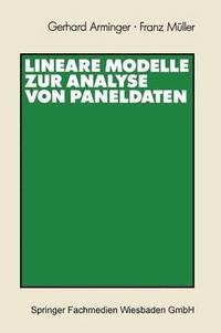 bokomslag Lineare Modelle zur Analyse von Paneldaten