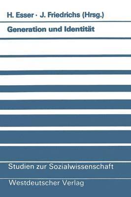 bokomslag Generation und Identitt