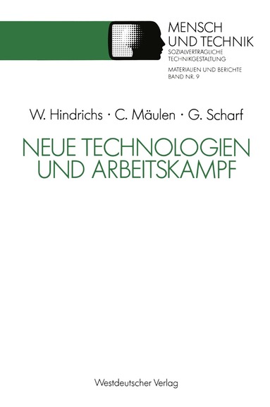 Claus Mäulen, Günter Scharf - Neue Technologien und Arbeitskampf, Häftad