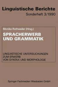 bokomslag Spracherwerb und Grammatik