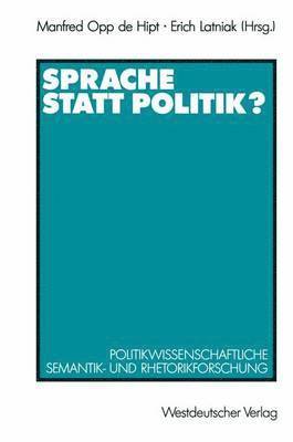 bokomslag Sprache statt Politik?