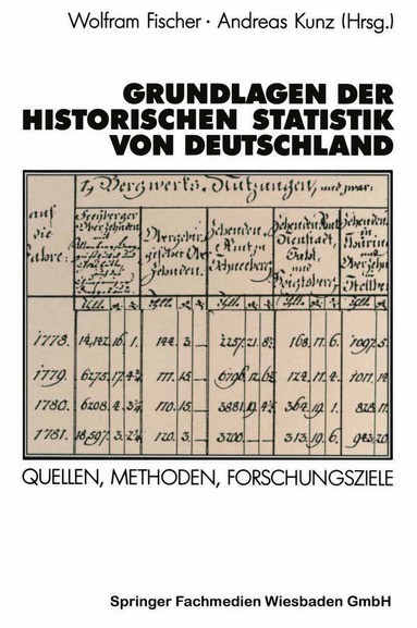 bokomslag Grundlagen der Historischen Statistik von Deutschland