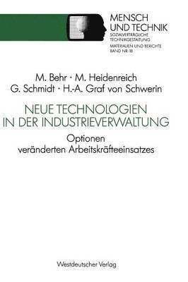 bokomslag Neue Technologien in der Industrieverwaltung