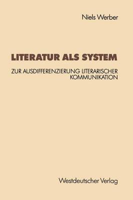 bokomslag Literatur als System