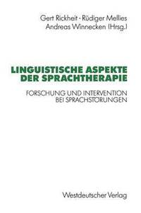 bokomslag Linguistische Aspekte der Sprachtherapie