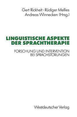 Linguistische Aspekte der Sprachtherapie 1