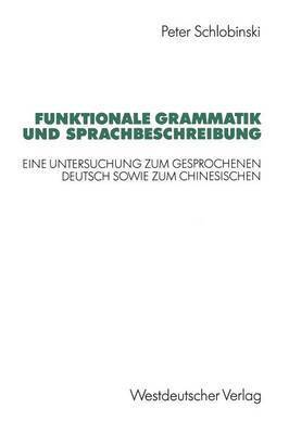 bokomslag Funktionale Grammatik und Sprachbeschreibung