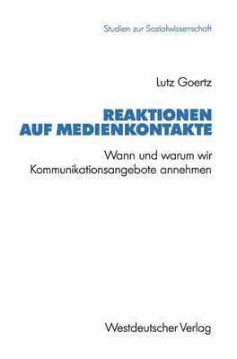 bokomslag Reaktionen auf Medienkontakte