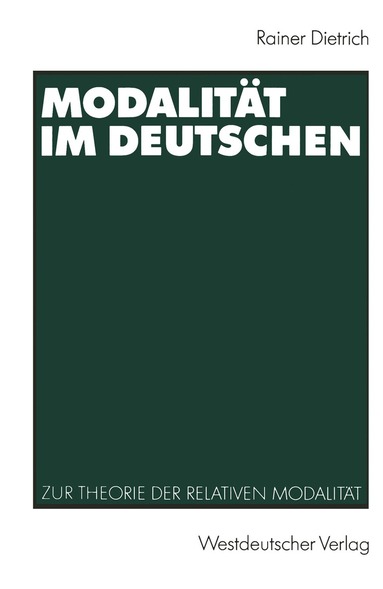 Rainer Dietrich - Modalität im Deutschen, Häftad