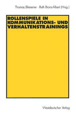 bokomslag Rollenspiele in Kommunikations- und Verhaltenstrainings