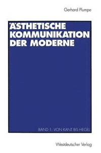 bokomslag sthetische Kommunikation der Moderne