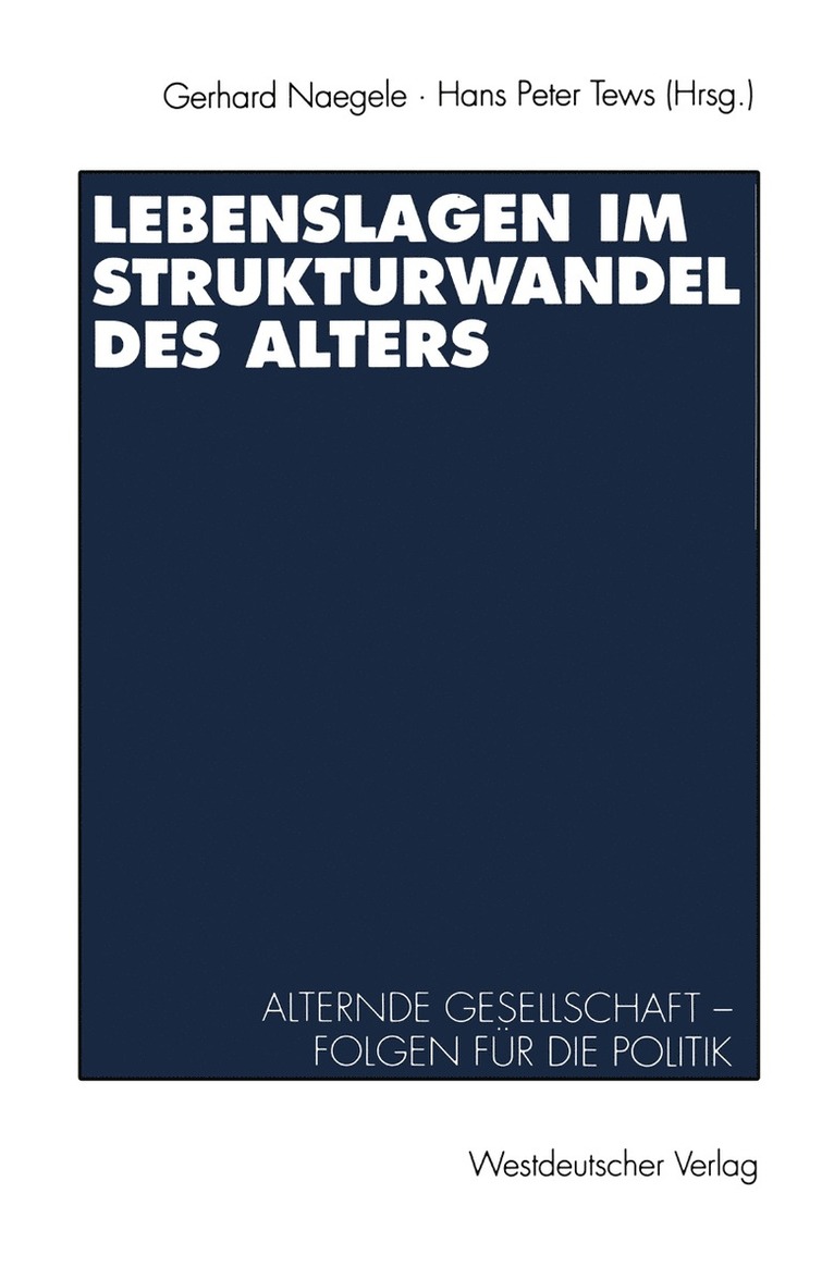 Hans Peter Tews - Lebenslagen im Strukturwandel des Alters, Häftad
