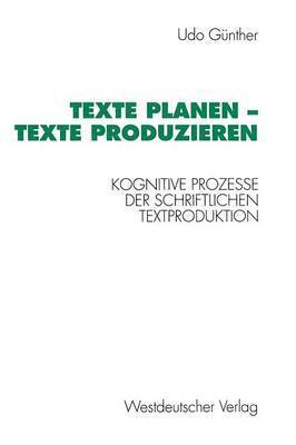 bokomslag Texte planen  Texte produzieren